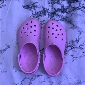 pink crocs